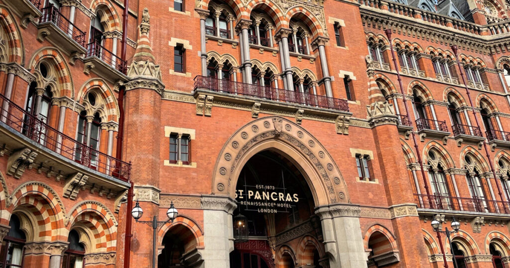 Entrance to the St Pancras Renaissance Hotel