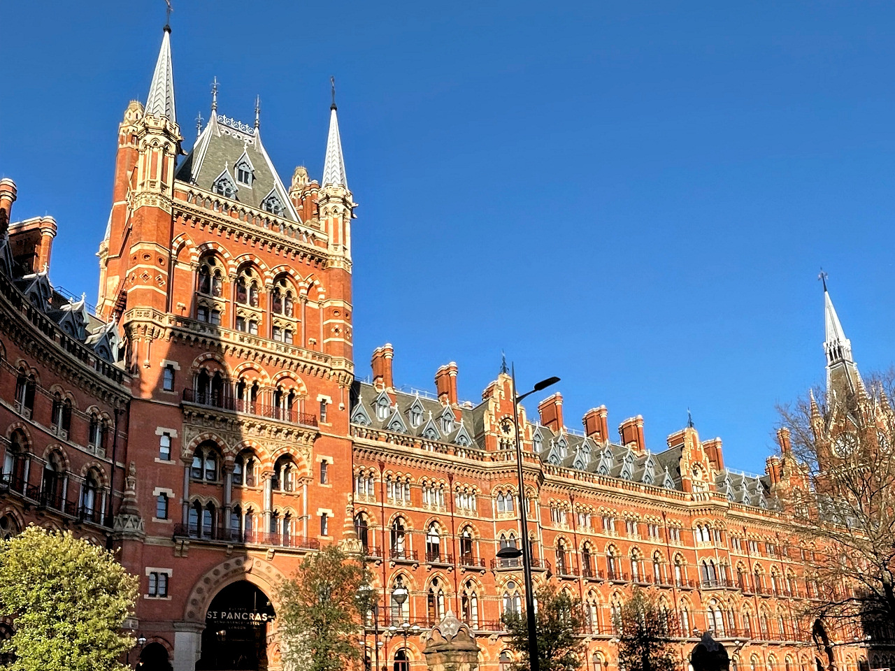 St Pancras hotel frontage